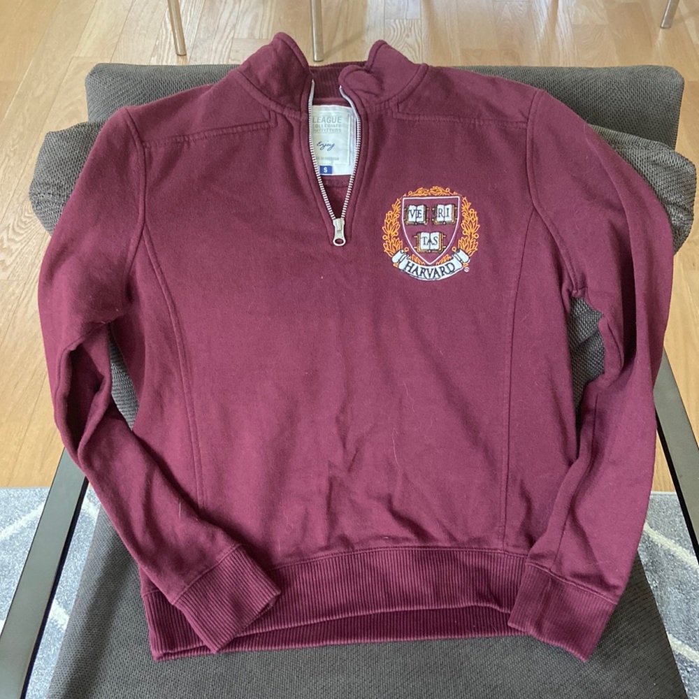 Harvard embroidered quarter zip